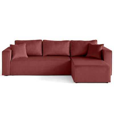 Canapé d'Angle réversible en Velours 4 places - TOPAZE LISA DESIGN