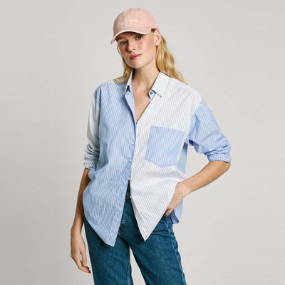 Chemise Oversize À Rauires En Popeline PEPE JEANS
