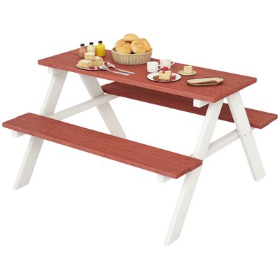 Banc de pique-nique pour enfants Bois de OUTSUNNY