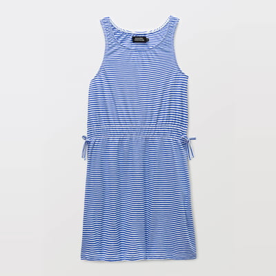 Robe à bretelles rayée en coton MONOPRIX