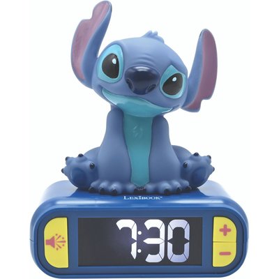 Réveil digital avec veilleuse lumineuse Stitch LEXIBOOK