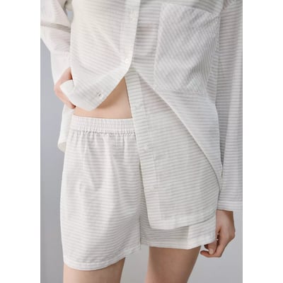 Short de pyjama à rayures MANGO