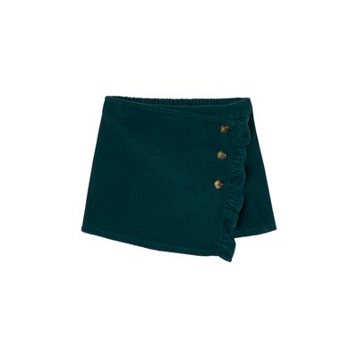 Jupe-short en velours côtelé effet portefeuille VERTBAUDET