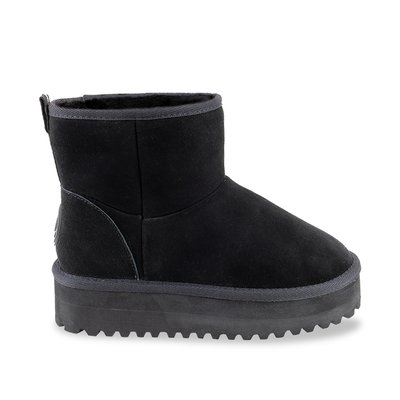 Bottines fourrées en cuir à plateforme CHILLTOP LES TROPEZIENNES PAR M BELARBI