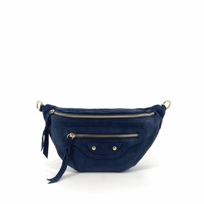 Sac banane en croute de cuir nubuck LOUKA OH MY BAG