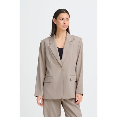 Blazer col tailleur, manches longues, coupe droite ICHI