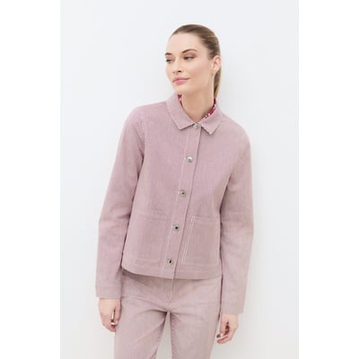 Veste droite col chemise VANINASTRIPE CAROLL