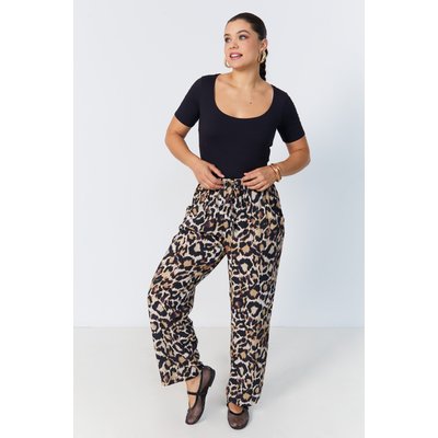 Pantalon impression animal de coupe droite JEAN-MARC PHILIPPE