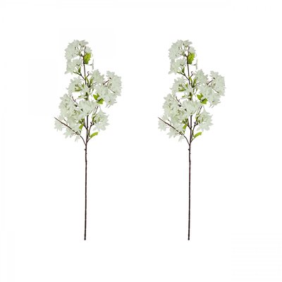 Jasmin artificiel en tige blanc 100cm lot de 2 LIGNE DECO