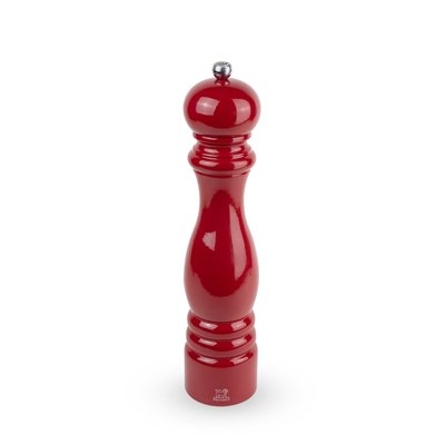 Moulin à sel manuel en bois, laqué rouge passion, 30 cm - 12in Paris PEUGEOT