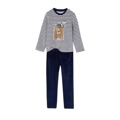Lot de 2 pyjamas velours VERTBAUDET