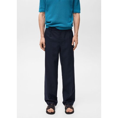 Pantalon regular-fit Lyocell lin MANGO MAN