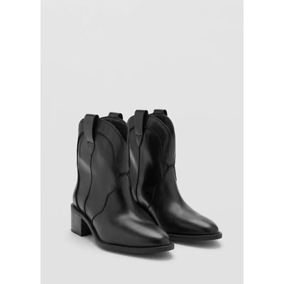 Bottines cuir cowboy MANGO TEEN