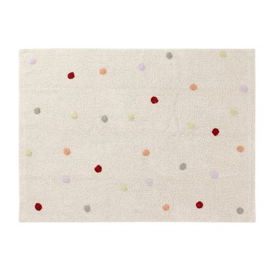 Tapis lavable en coton, MULTI DOTS HAPPY DECOR KIDS