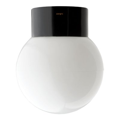 Lampe Étanche Porcelaine Noire Jade H5 X D10 Cm 60w Max ZANGRA