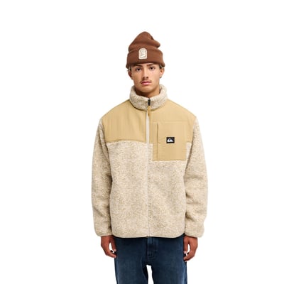 Veste Sherpa à fermeture éclair vert SHALLOW WATER QUIKSILVER