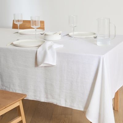 Tischdecke Victorine, gewaschenes Leinen LA REDOUTE INTERIEURS