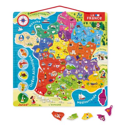 Puzzle France Magnétique 93 Pièces JANOD