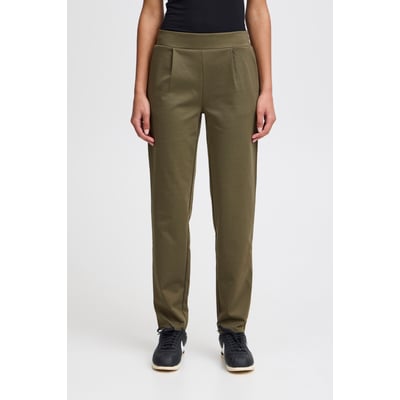 Pantalon coupe droite, taille mi-haute ICHI