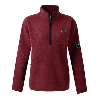 Polaire Polarino Femme Bordeaux Taille 10/12 - Occasion Bon état - Chaud Et Confortable