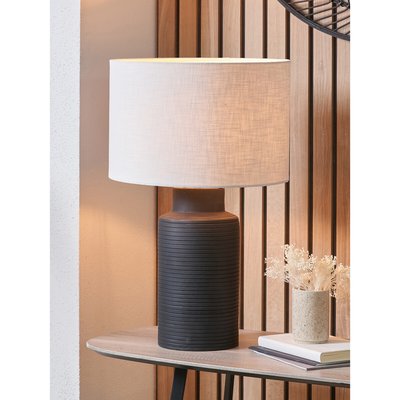 Scarlett Tall Ribbed Terracotta Table Lamp Base ÉDITÉ