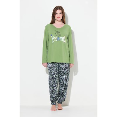 Pyjama manches longues et col en V ULLA POPKEN