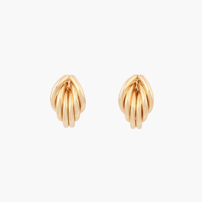 Boucles d'oreilles clips - anneaux dorés BALABOOSTE