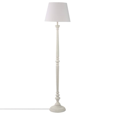 Lampadaire droit abat-jour lin LEO ATMOSPHERA