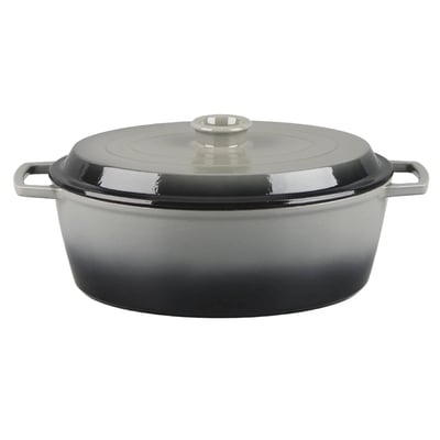 Cocotte ovale 33 cm en fonte émaillée - Masseiron LAGUIOLE CUISSON