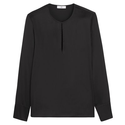 Blouse col rond en satin LA REDOUTE COLLECTIONS