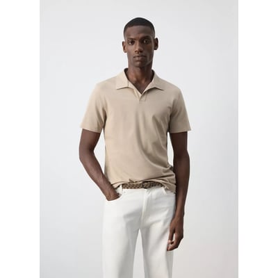 Polo coton mélangé slim fit MANGO MAN