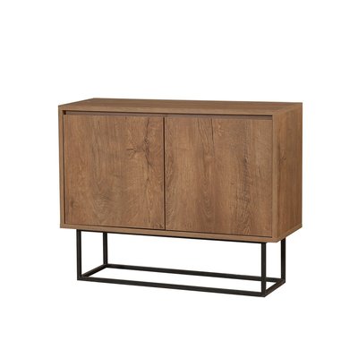 Buffet 2 Portes Décor Noyer L90 cm - Zuri CALICOSY