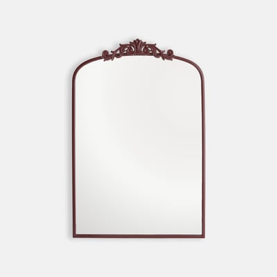 Miroir mural, métal fer laqué, longueur 61 x hauteur 93 cm, JINIA LA REDOUTE INTERIEURS