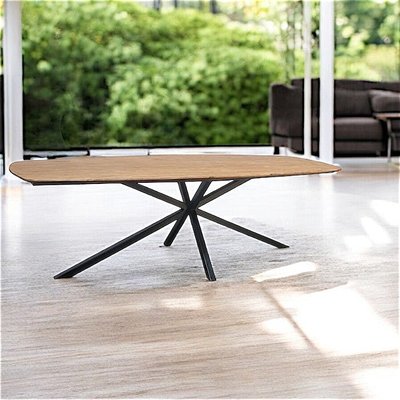 Table à manger en bois de teck recyclé 200 cm DEPOK PIER IMPORT