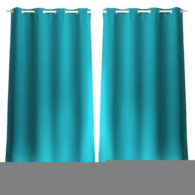 Lot de 2 rideaux uni à œillets BASIC TOILINUX