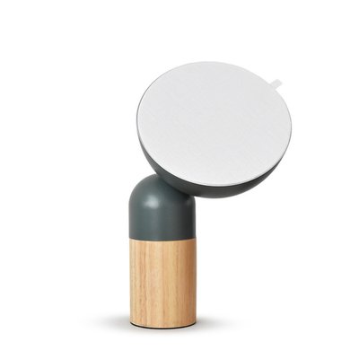 Lampe de table bois et métal Max S vert MILLUMINE