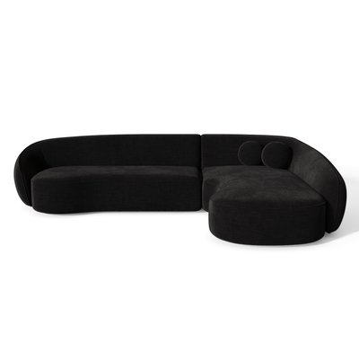 Canapé d'angle en tissu tramé toucher doux COOPER SIA HOME