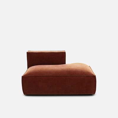 Cadeirão à direita, bombazina vintage, Seven LA REDOUTE INTERIEURS