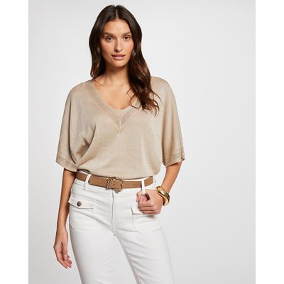 Pull col V en fine maille MORGAN