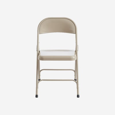 Lot de 4 chaises pliantes en acier laqué MACADAM HABITAT