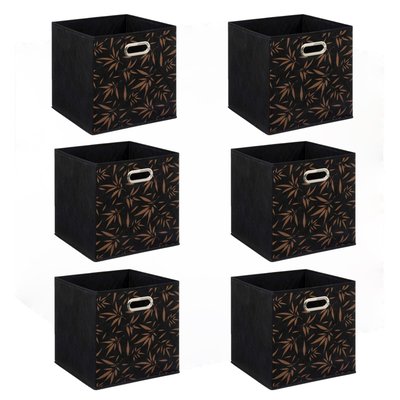Lot de 2 boites de rangement en tissu Casual ATMOSPHERA