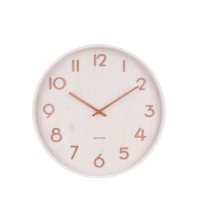 Horloge murale ronde en bois ø40cm  - PURE KARLSSON