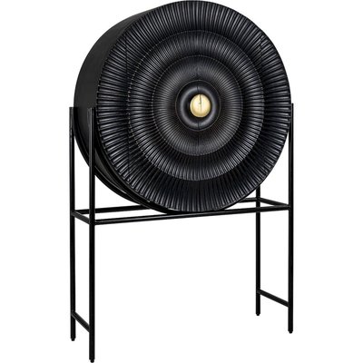Buffet bar design gong en bois de manguier et fer RECOLLECTION