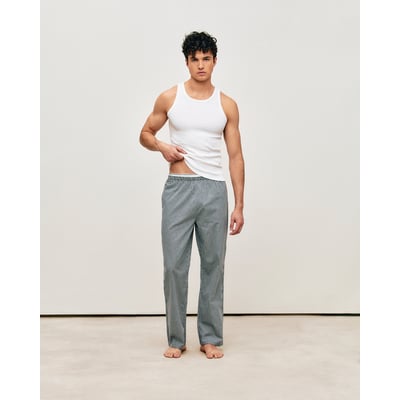 Pantalon en popeline à carreaux avec ceinture intégrée SQUAREPOPIZBIZ UNDIZ