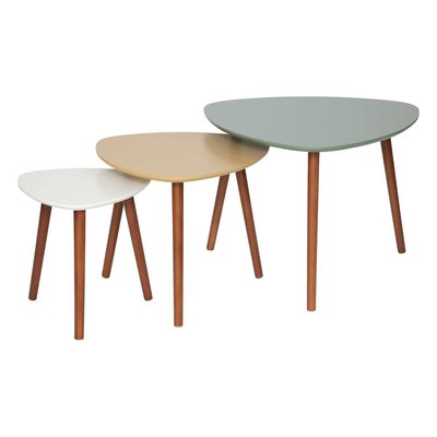 Lot de 3 tables d'appoint design Mileo ATMOSPHERA