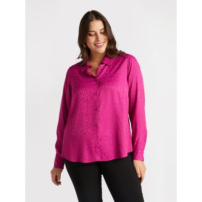 Chemise en viscose avec finition jacquard et motifs animaliers assortis FIORELLA RUBINO