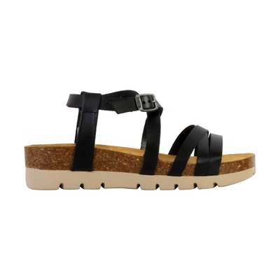 Mules Compensée Cuir Comba PLAKTON