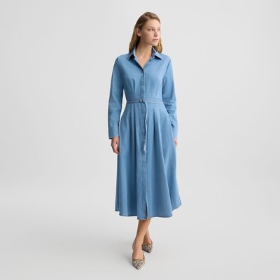 Robe chemisier en toile denim LIU JO