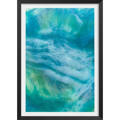 Poster bleu nebuleux HEXOA