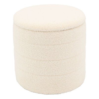 Pouf / coffre en bouclette Petit AUBRY GASPARD